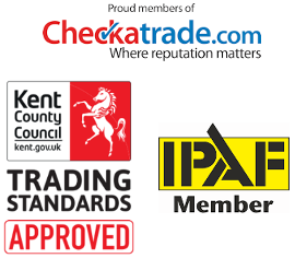 Gutter cleaning accreditations, checktrade, Trusted Trader, IPAF in Folkestone
